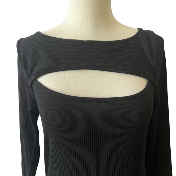 BANANA REPUBLIC TOP S PETITE BOATNECK CUT OUT SEXY CHIC DRESSY - Picture 3 of 11